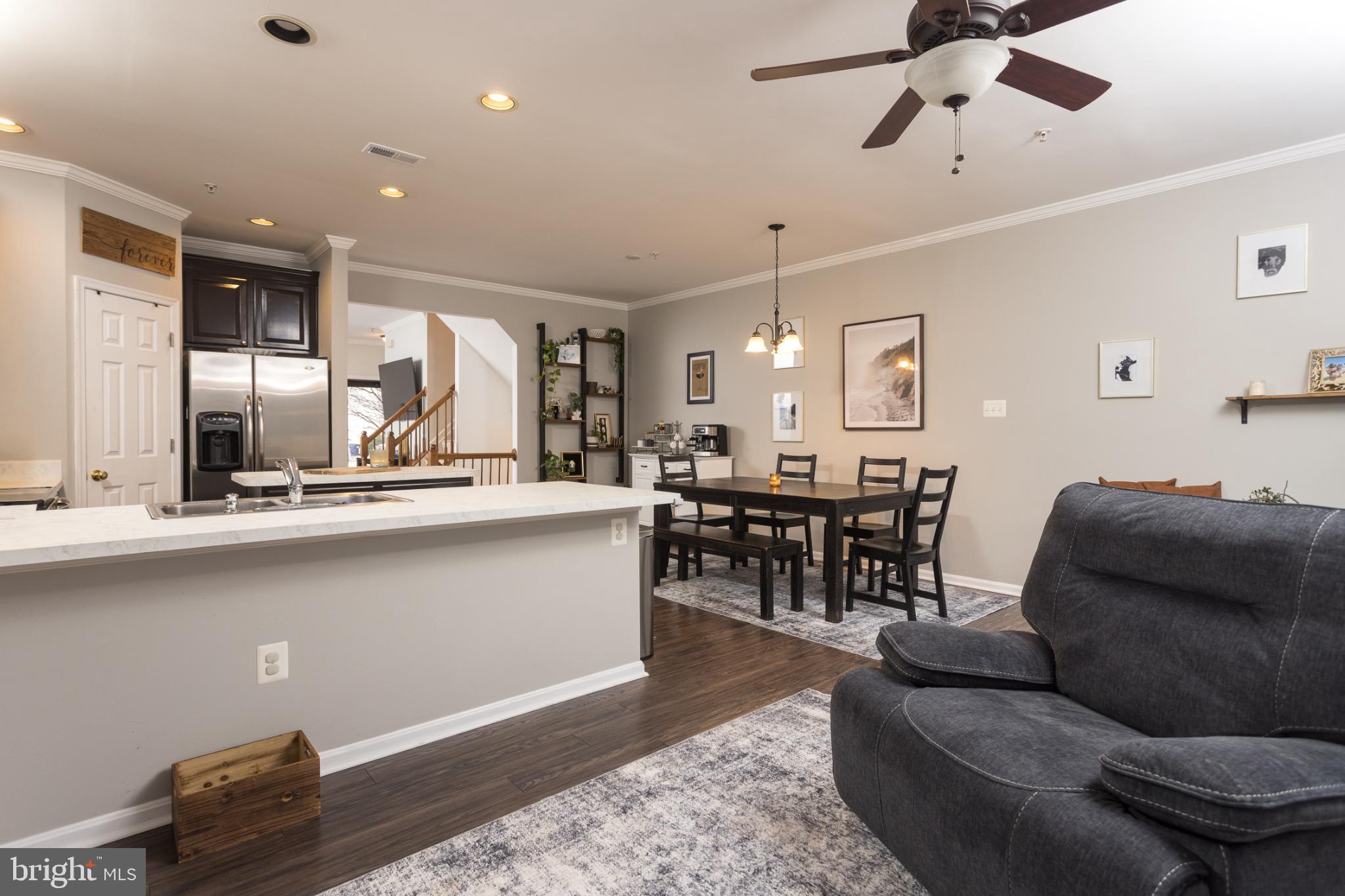 3013 Raking Leaf Drive Abingdon, MD 21009 - Photo 10 of 29 a living room with furniture and view of kitchen