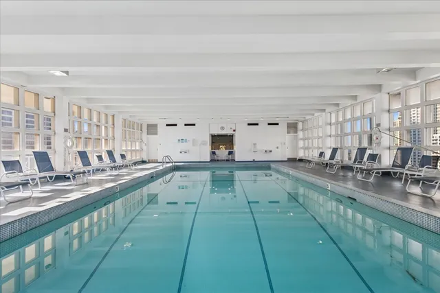 a living room with gym equipment
