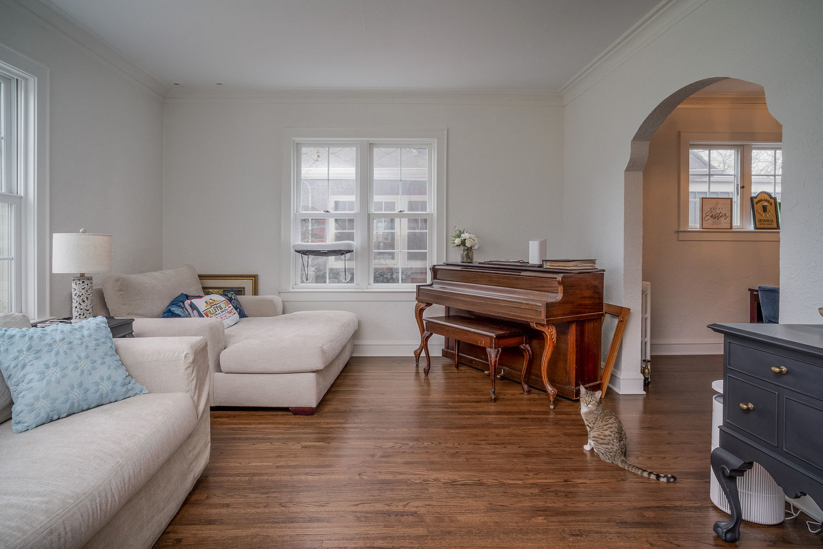 728 Howard Street Wheaton, IL 60187 - Photo 22 of 46 a living room with furniture and a piano