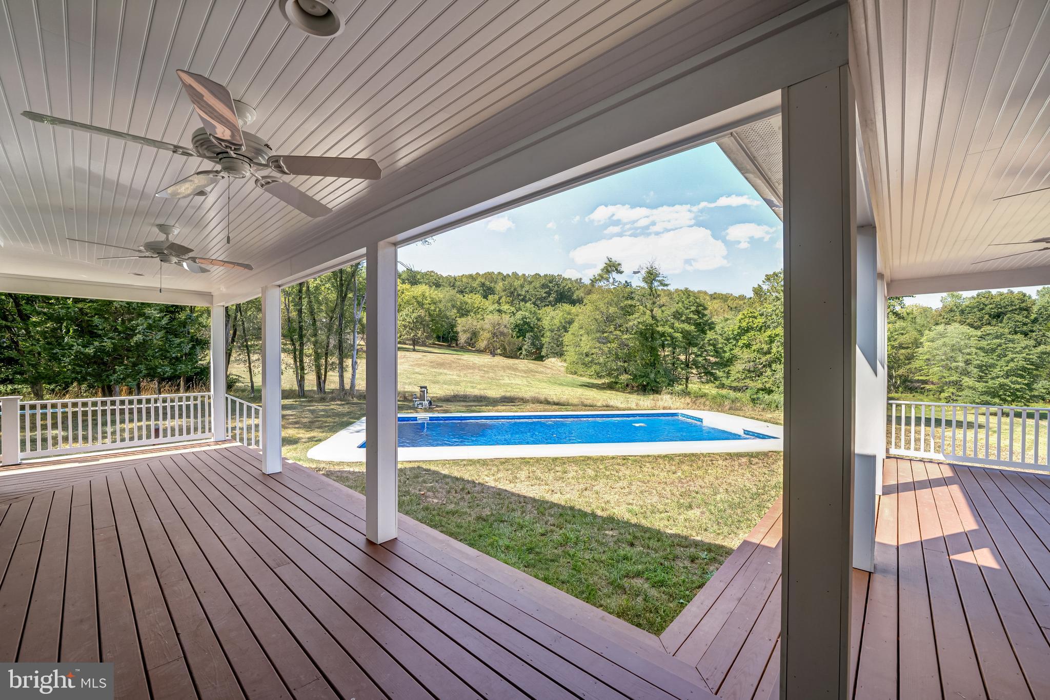 6329 Swains Road Marshall, VA 20115 - Photo 8 of 46 View of pool of back of porch
