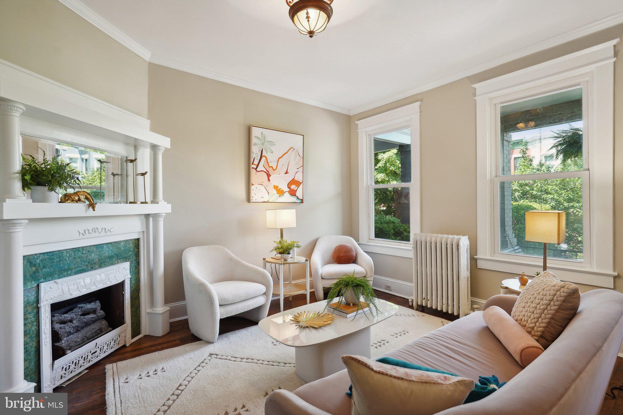 645 5th Street Northeast Washington, DC 20002 - Photo 3 of 33 Sunny living with hardwood floors