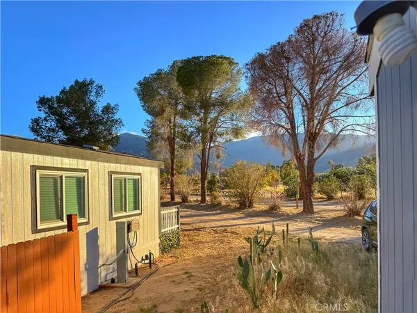 a view of back yard of the house