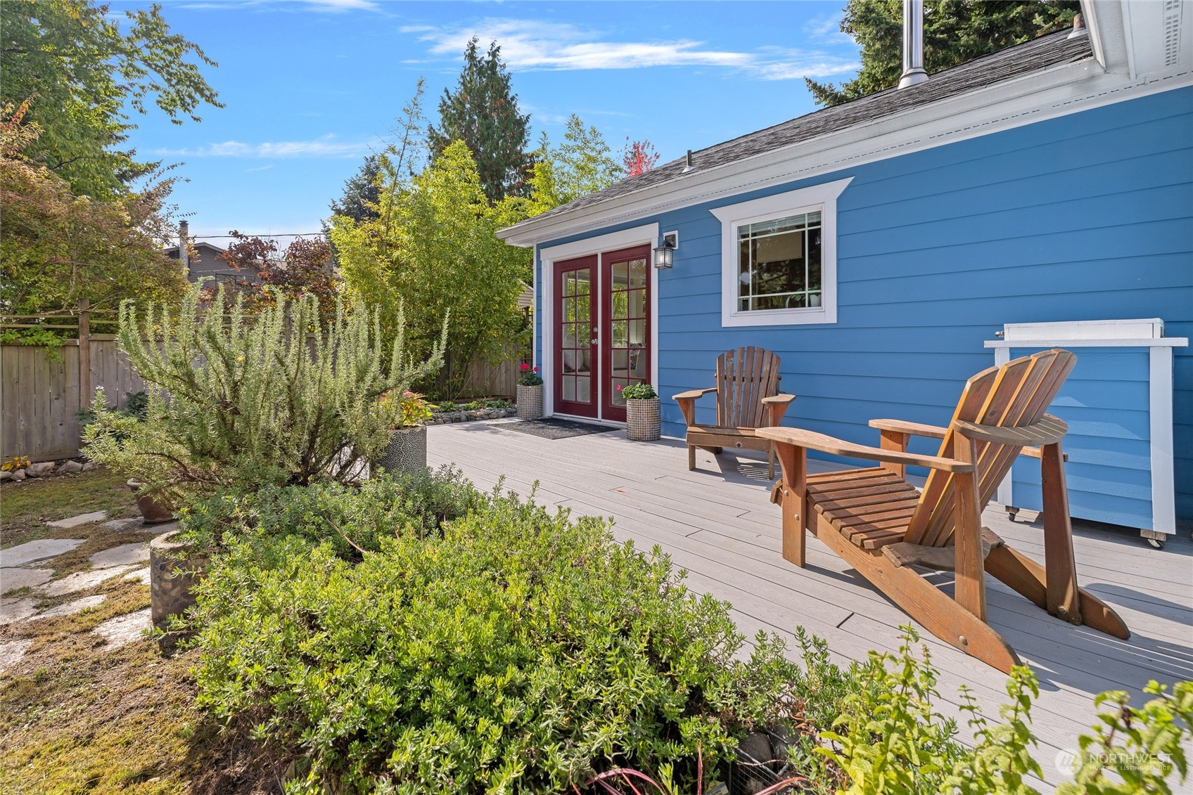 9734 31st Avenue Southwest Seattle, WA 98126 - Photo 21 of 29 a view of a backyard with sitting area