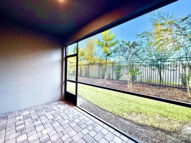 a view of a garden with plants