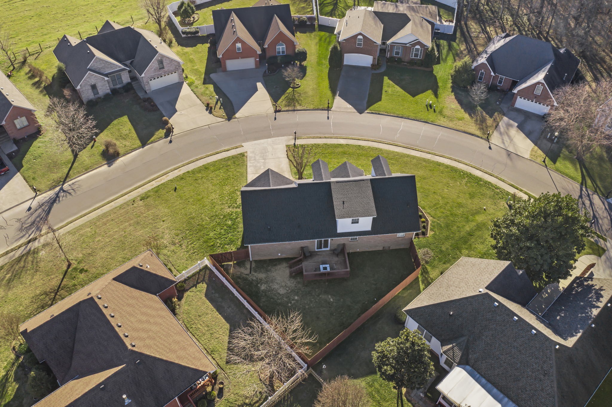 181 Foxrun Springfield, TN 37172 - Photo 35 of 35 an aerial view of a house with a swimming pool
