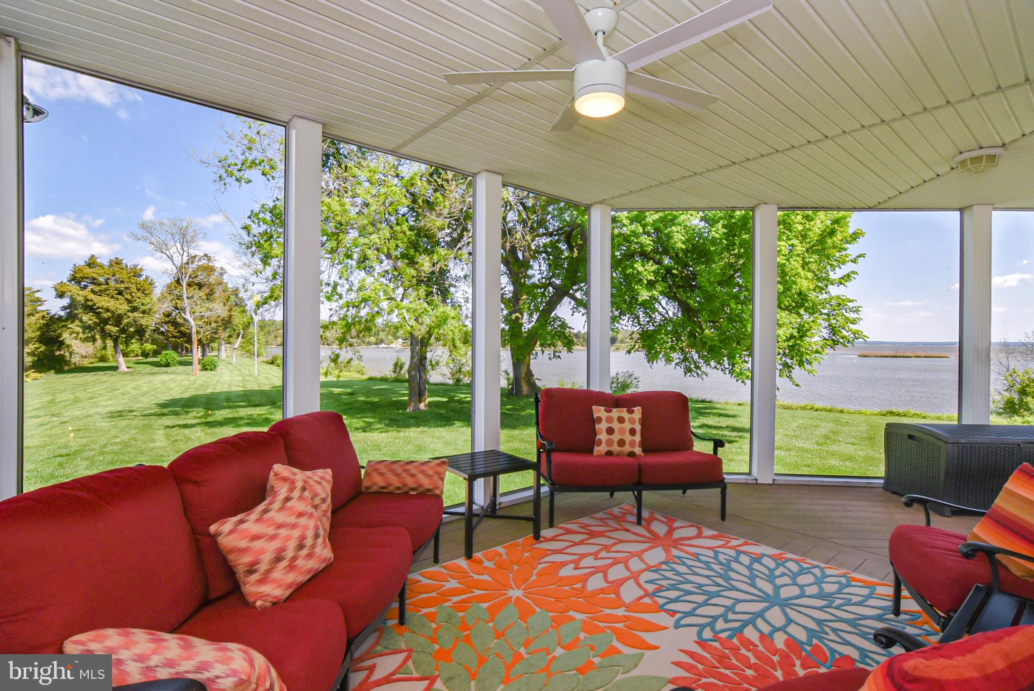185 Shellfield Lane Colonial Beach, VA 22443 - Photo 33 of 78 Screened Porch Sitting Area