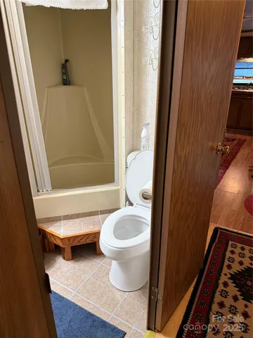 a close up view of a door