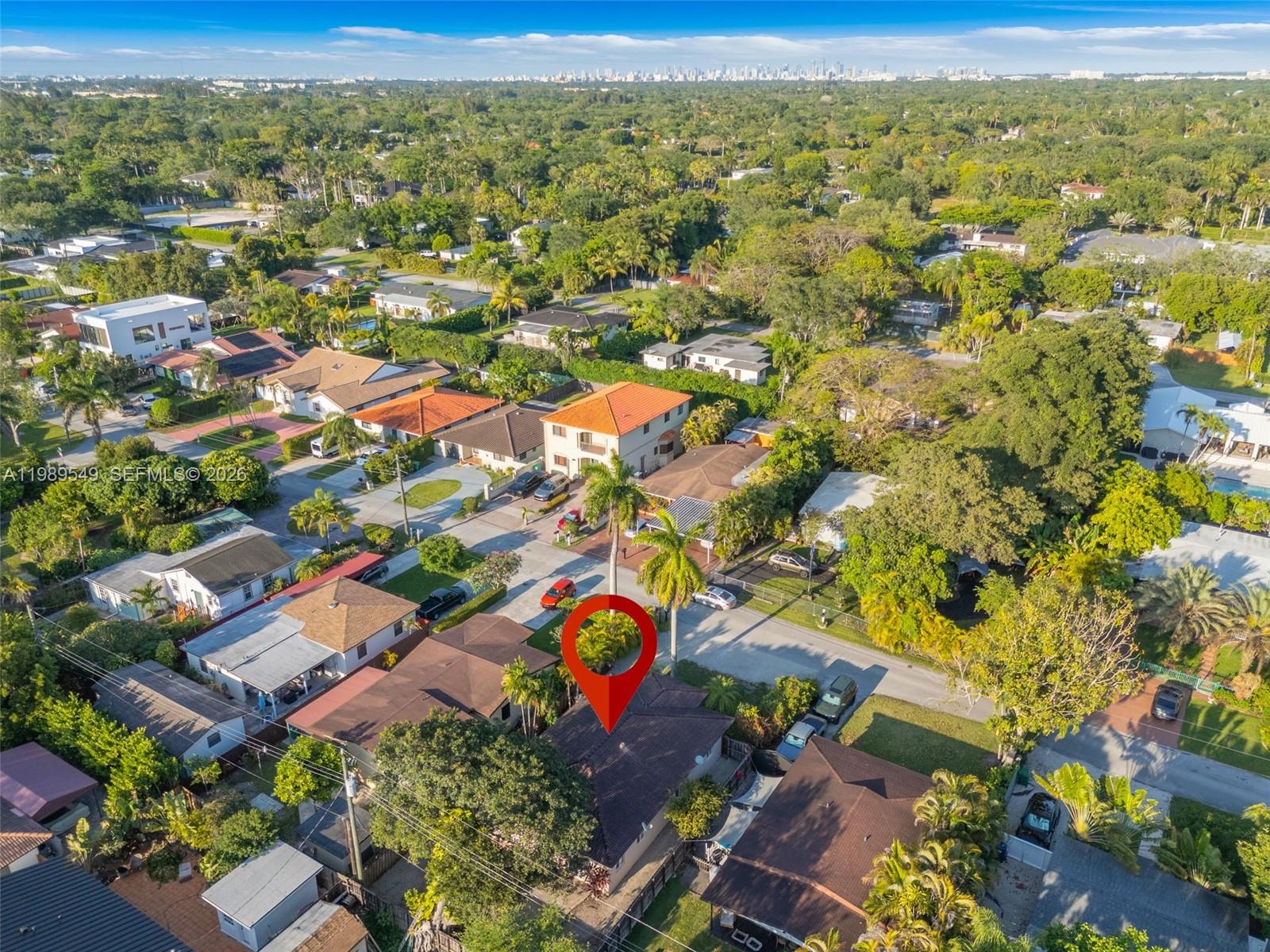 7048 Southwest 83rd Court Miami, FL 33143 - Photo 31 of 38 an aerial view of residential houses with outdoor space