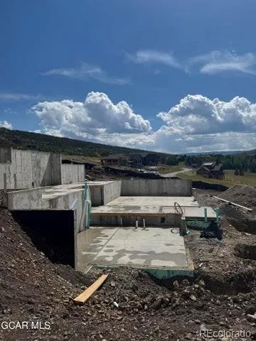 a view of a terrace with a fireplace