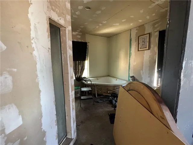 a room with furniture and a window