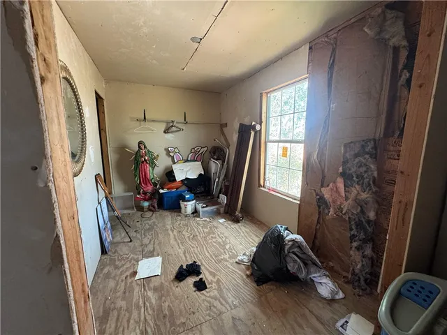 a close view of walk in closet