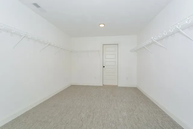 an empty room with an entryway