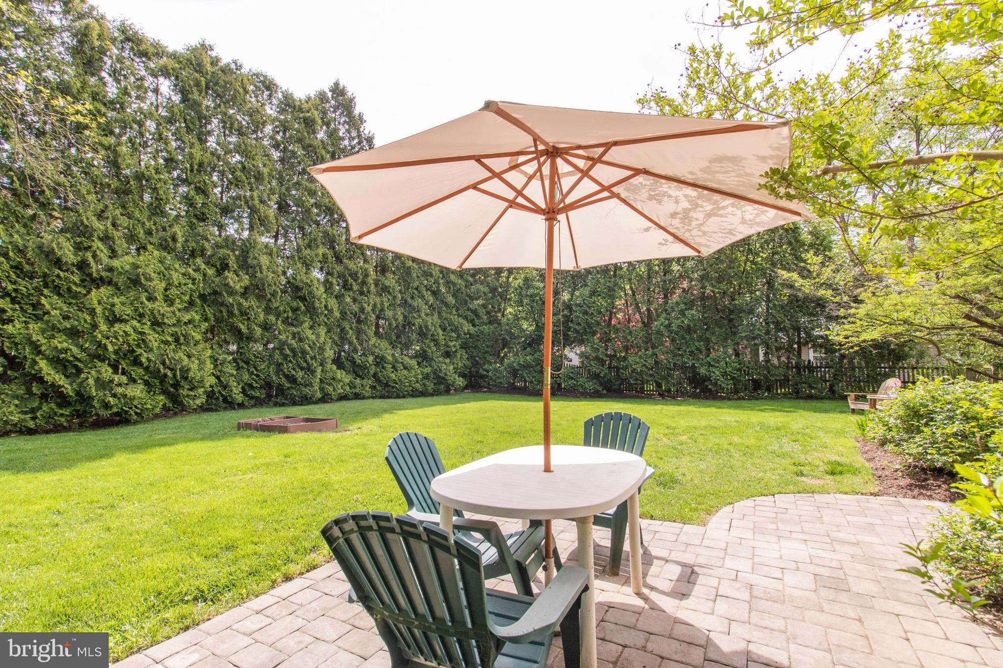902 Preston Road Glenside, PA 19038 - Photo 21 of 34 Stone patio overlooking flat, fenced yard
