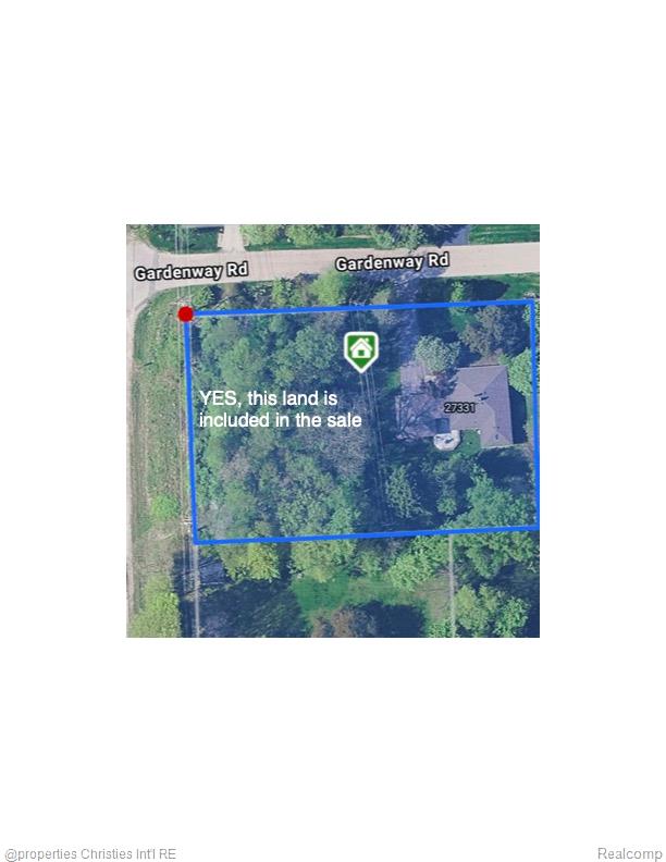 27331 Gardenway Road Franklin, MI 48025 - Photo 13 of 65 Property Boundary Map. Illustrating the property's perimeter and associated land for sale