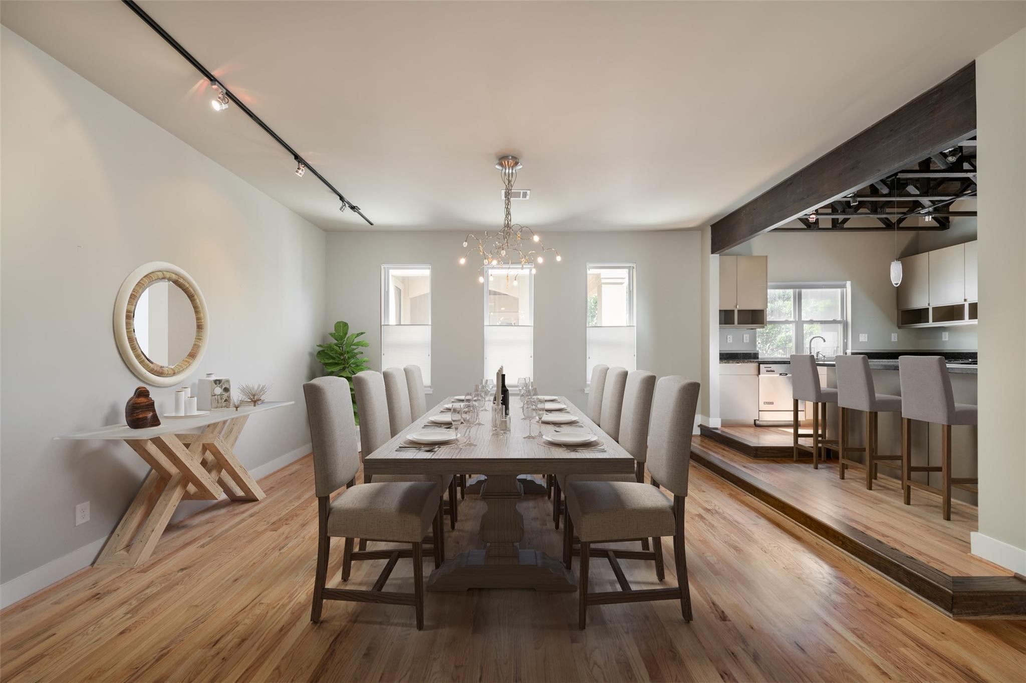 4243 Purdue Street, Unit C Houston, TX 77005 - Photo 11 of 50 Dining room, digitally staged.
