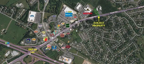 a view of a lush green space