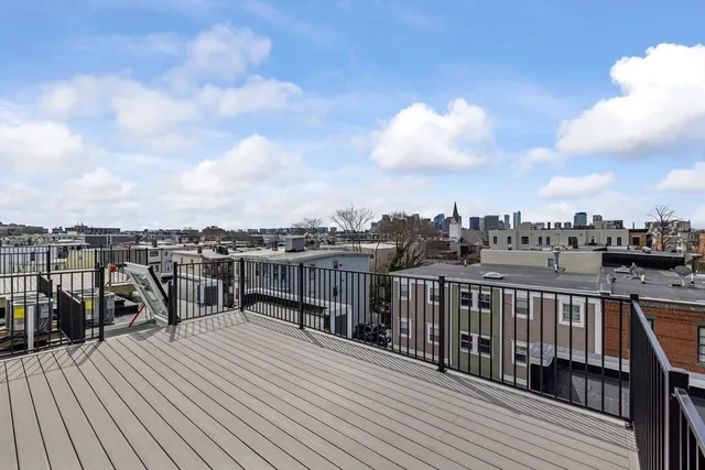 a view of city from a balcony