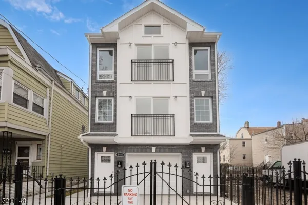 a front view of a house with a window