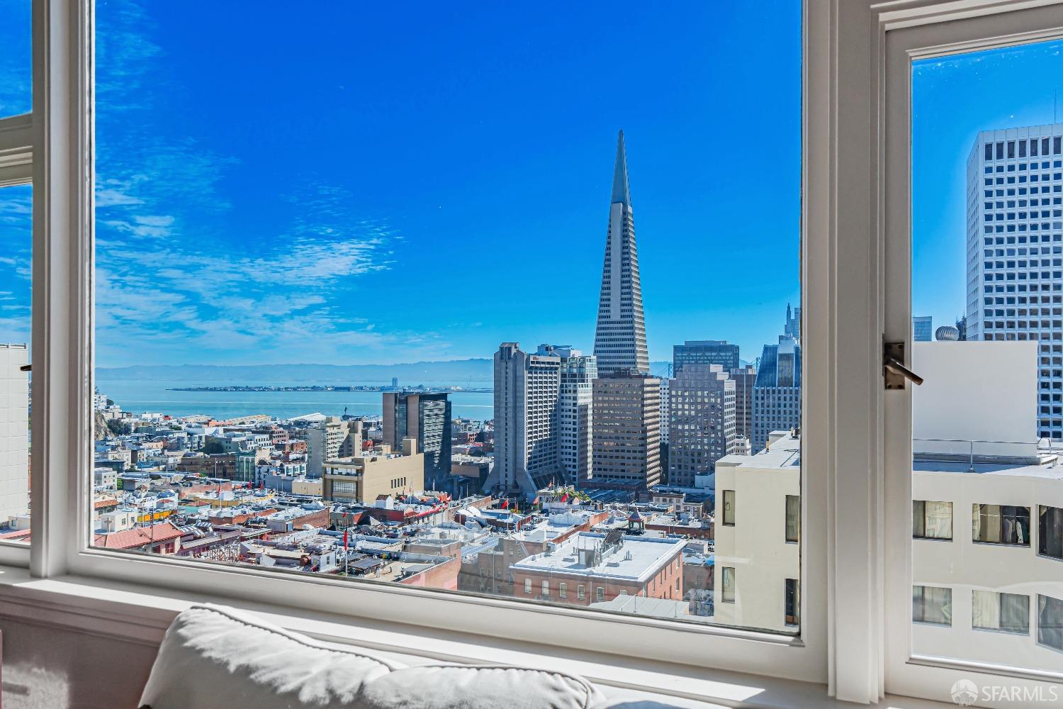 850 Powell Street, Unit 603 San Francisco, CA 94108 - Photo 40 of 47 a view of a city from a window