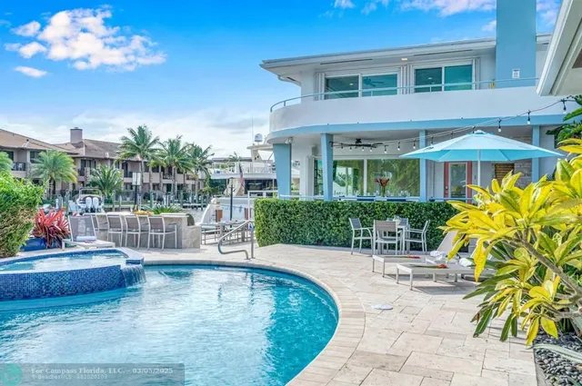a view of a house with a patio