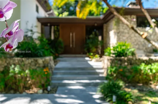a front view of a house