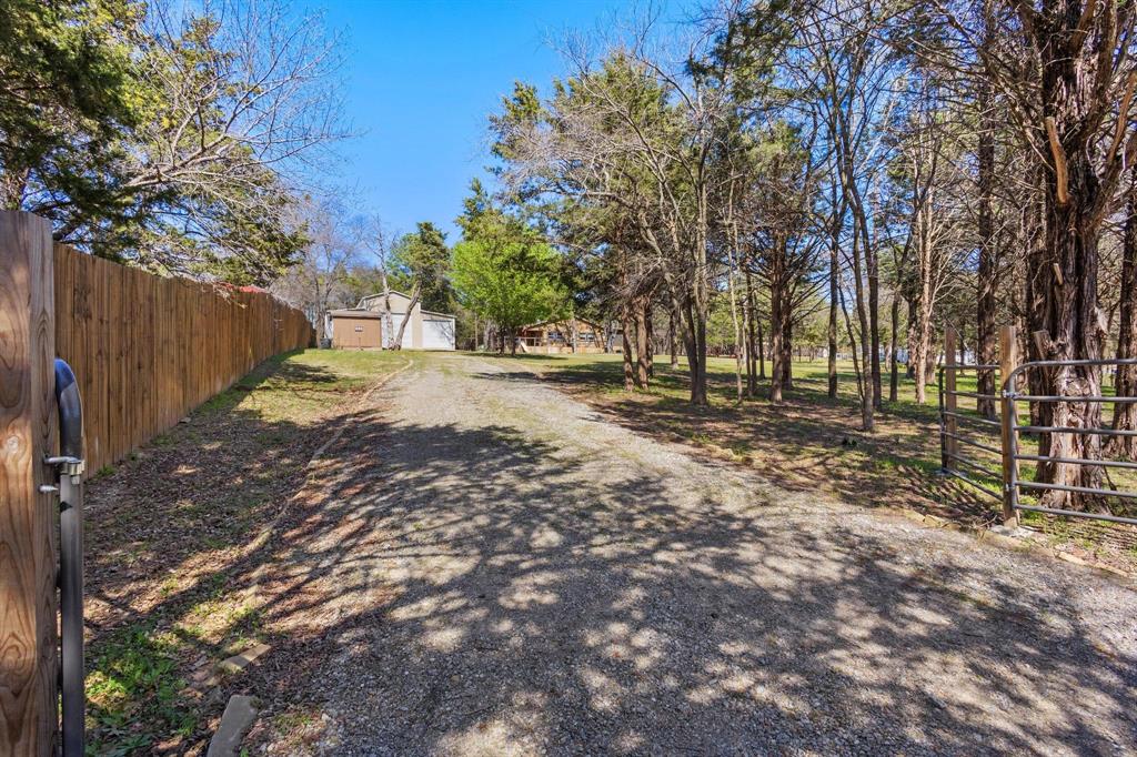 236 Homesite Road Pottsboro, TX 75076 - Photo 7 of 40 a view of dirt yard with a large tree