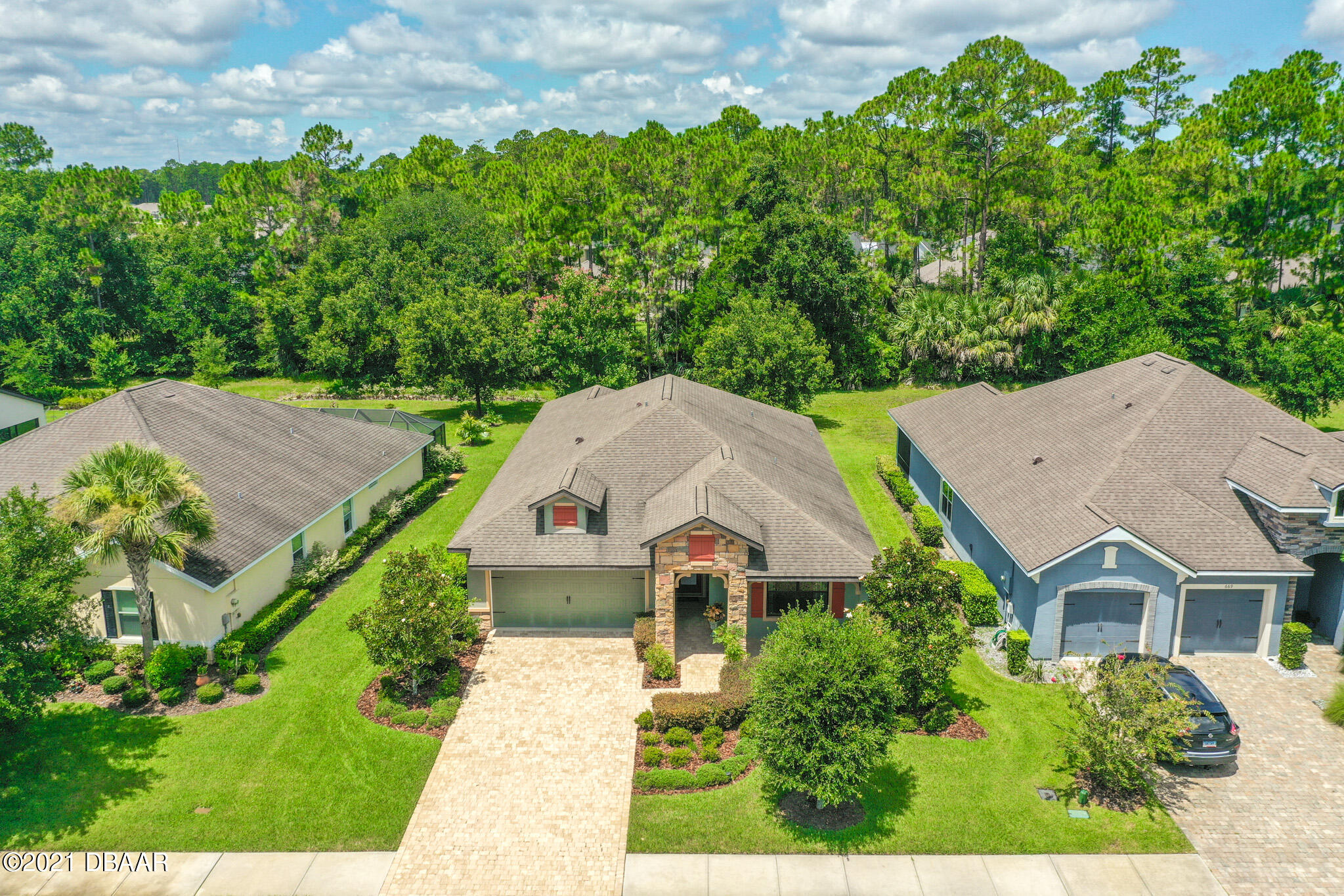 667 Elk River Drive Ormond Beach, FL 32174 - Photo 39 of 49 an aerial view of a house
