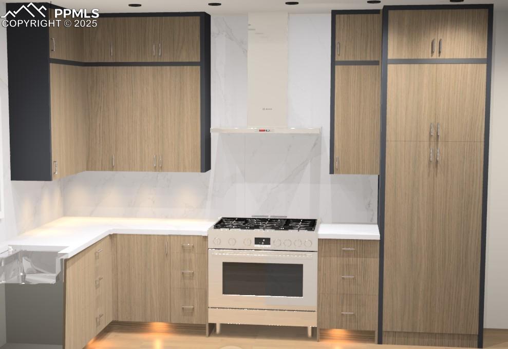 175 Terrace Drive Colorado Springs, CO 80906 - Photo 11 of 50 a kitchen with a stove and a refrigerator