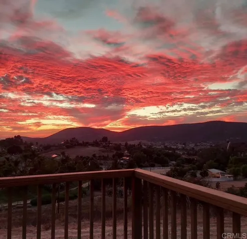 a view of city and mountain