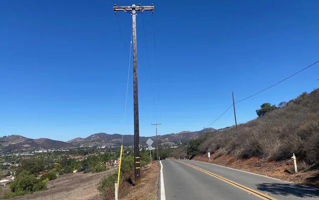 a view of a road from a balcony