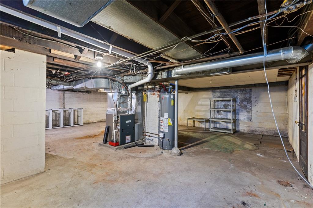 109 Helen Street McKees Rocks, PA 15136 - Photo 29 of 31 a view of empty room with wooden ceiling