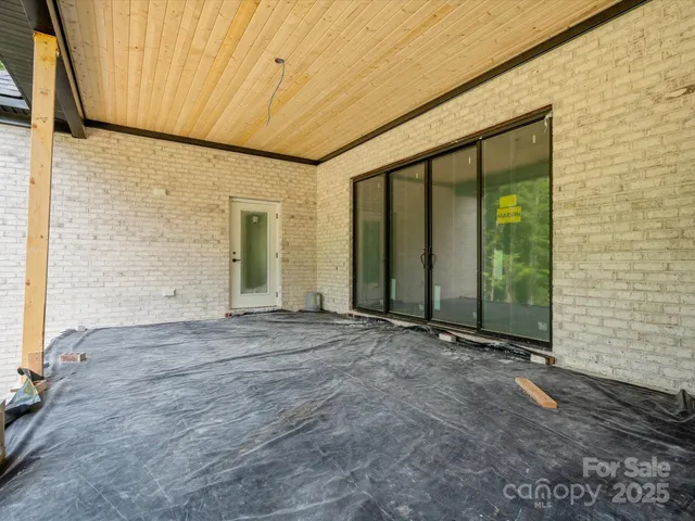 a house view with a garden space