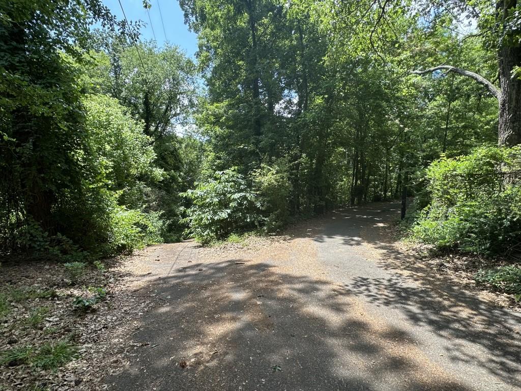 220 Ridgecrest Road Southeast Mableton, GA 30126 - Photo 6 of 12 a view of a dirt road with trees in the background