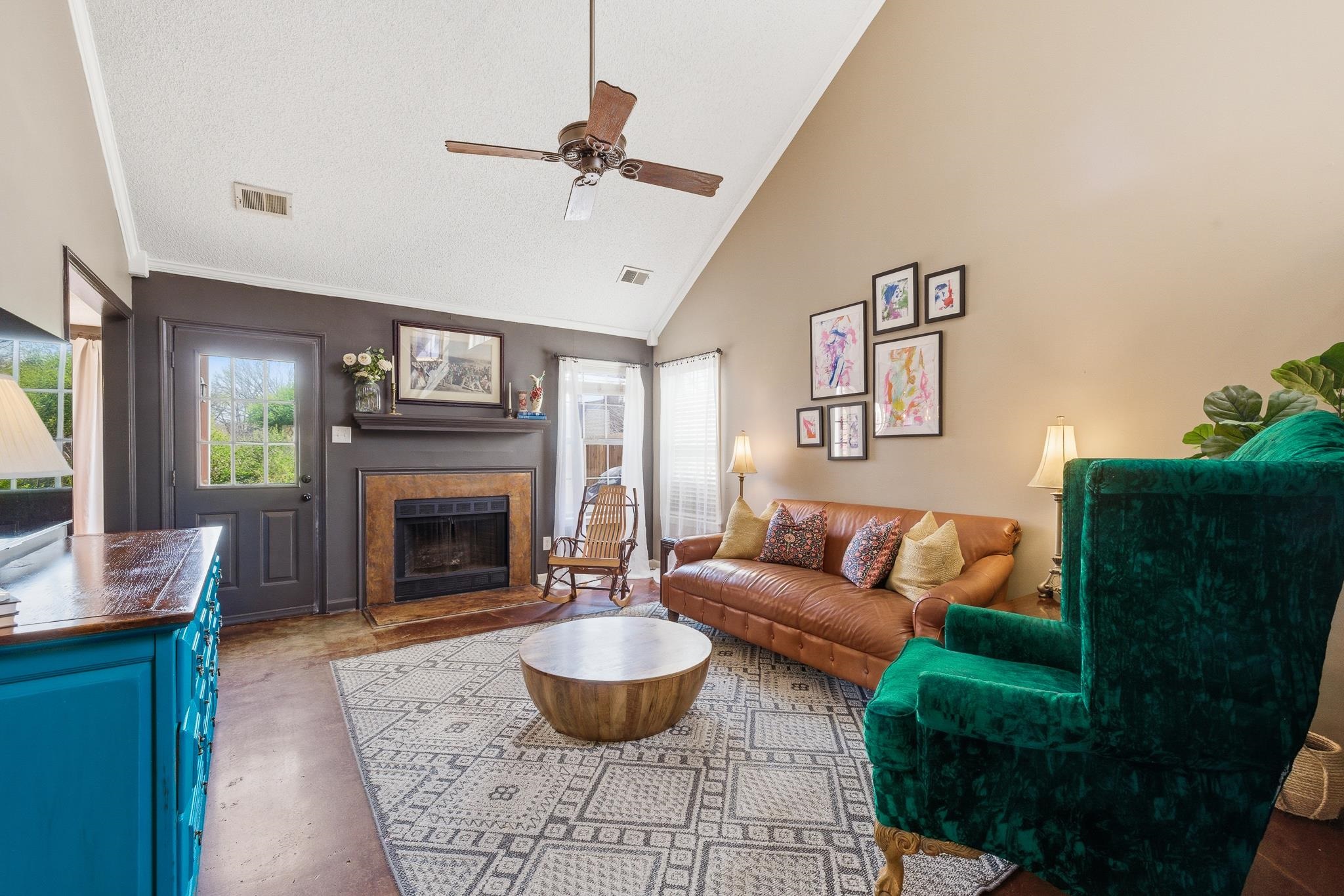3546 Ripplechase Drive Bartlett, TN 38133 - Photo 6 of 24 a living room with furniture and a fireplace