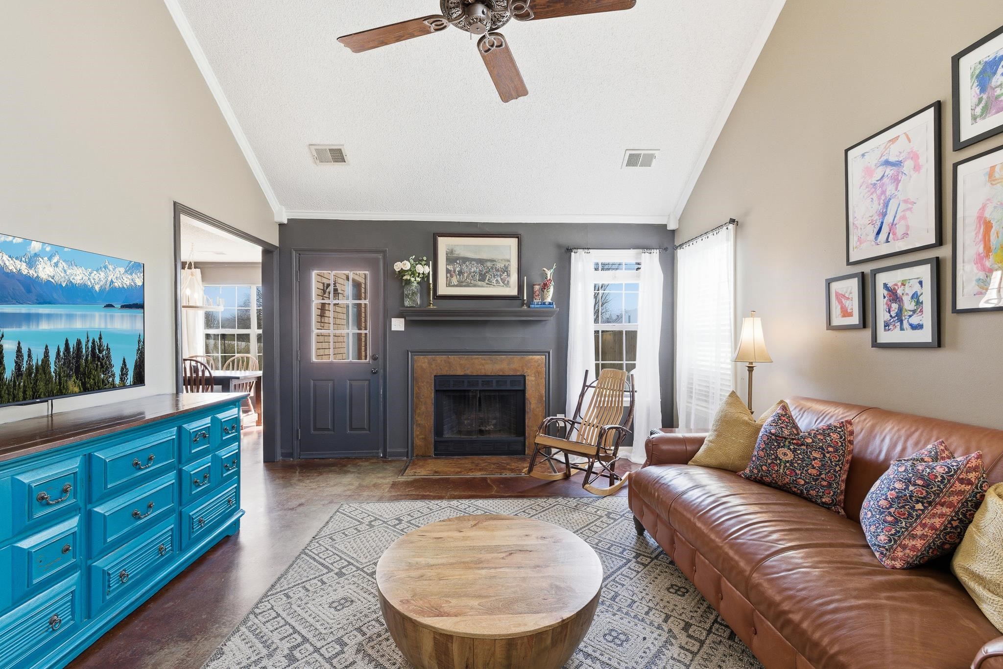 3546 Ripplechase Drive Bartlett, TN 38133 - Photo 7 of 24 a living room with furniture or couch and a fireplace