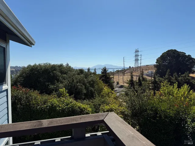 a view of city from balcony