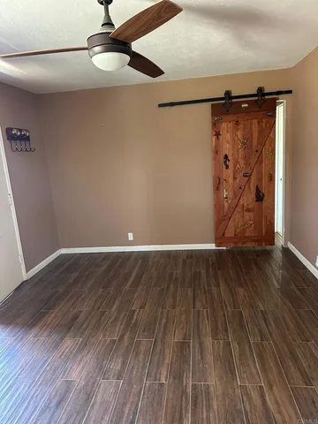 a view of a projector room with a sink