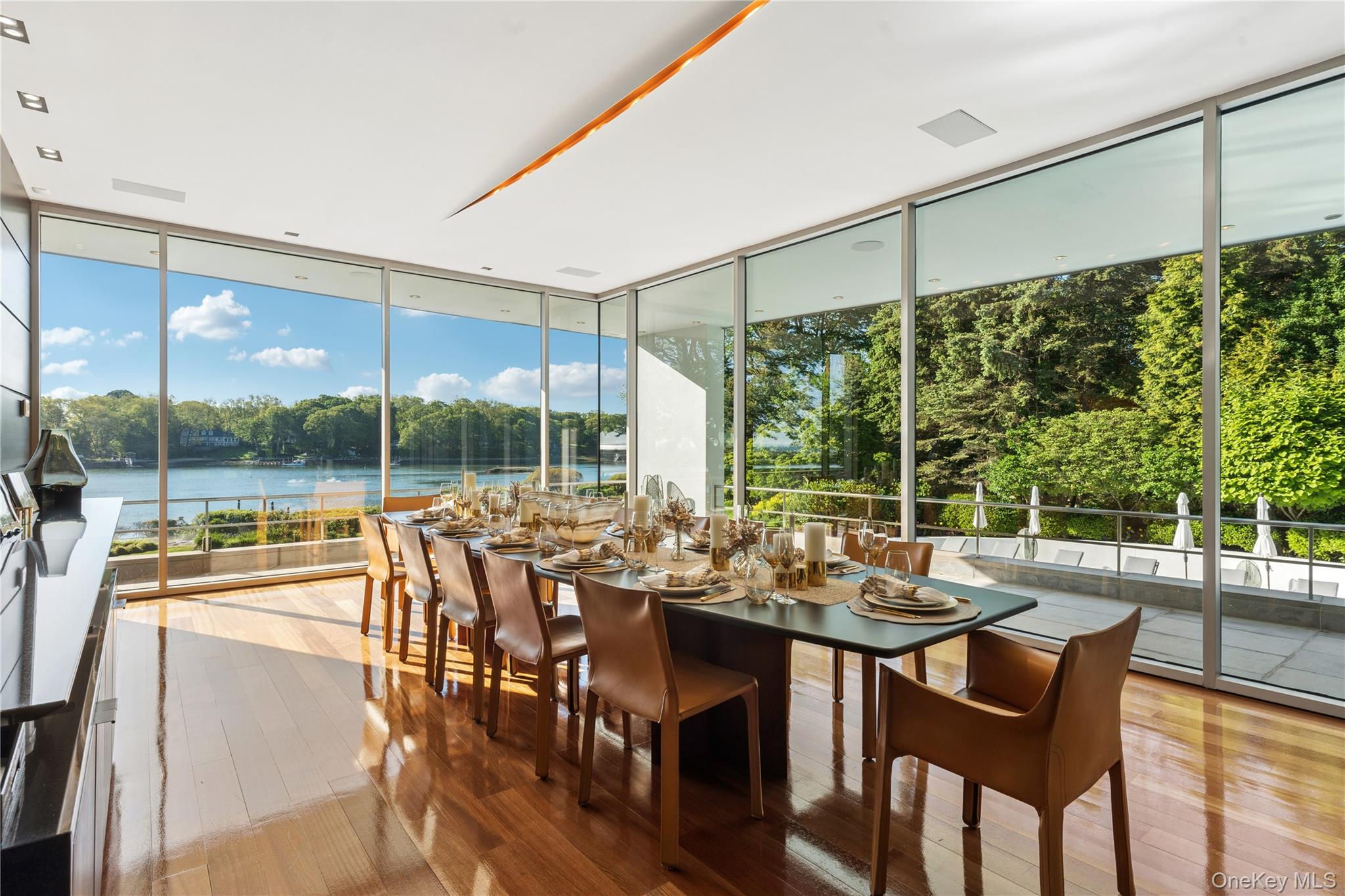 183 Old Field Road Old Field, NY 11733 - Photo 6 of 50 Formal Dining Room with Stunning Water Views