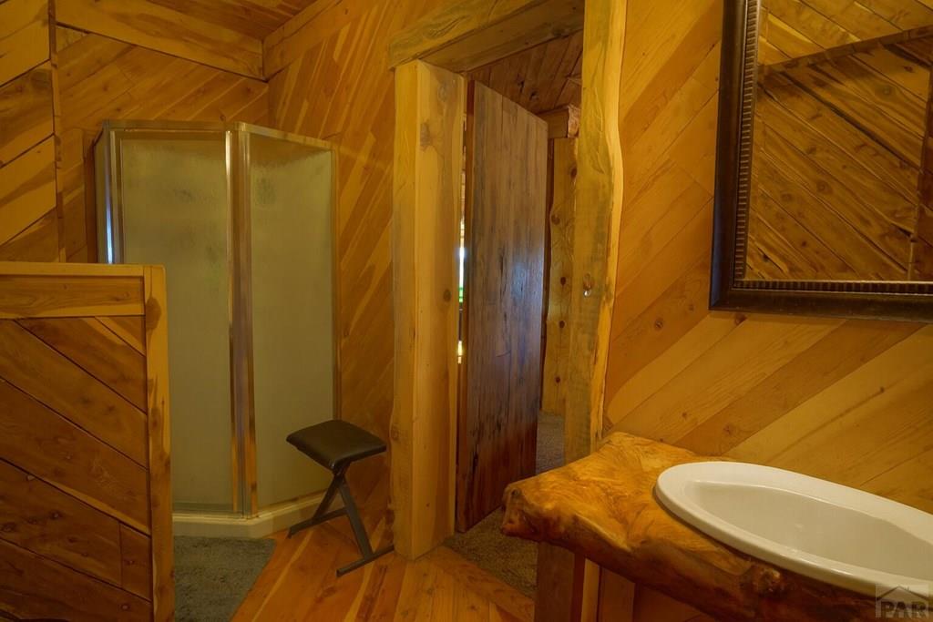31300 Timber Canyon Road Trinidad, CO 81082 - Photo 38 of 59 a bathroom with a sink toilet and shower