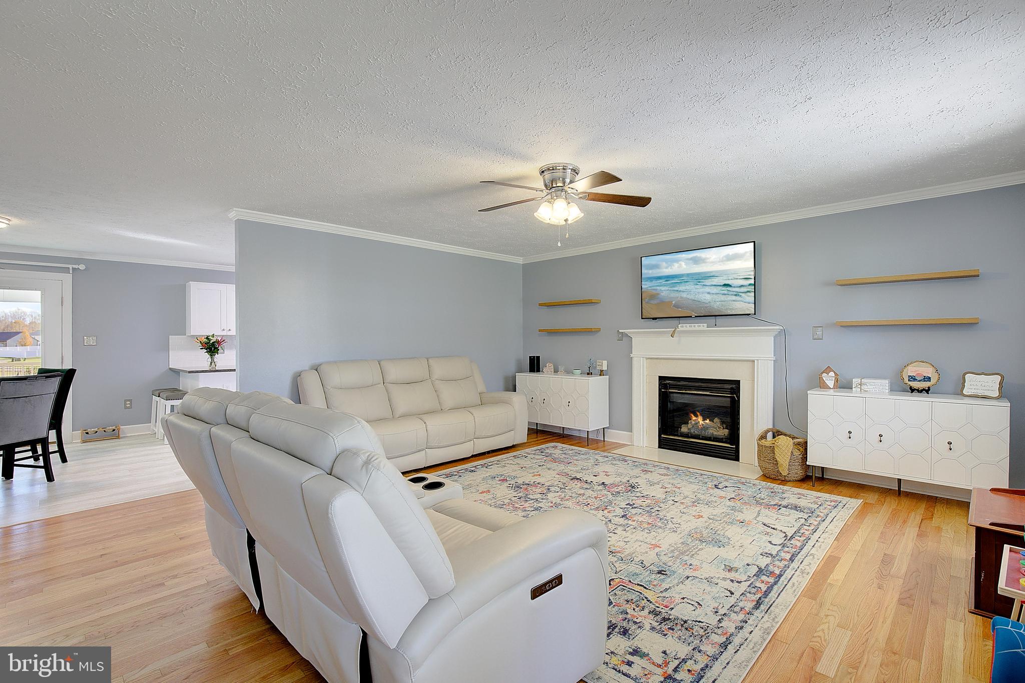 26282 Rio Bravo Lane Mechanicsville, MD 20659 - Photo 4 of 52 a living room with furniture and a fireplace