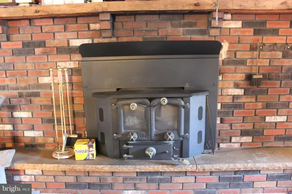 a view of building with couch