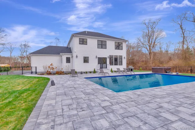 a view of outdoor space yard and swimming pool