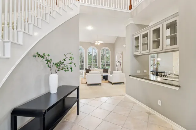 a view of a window in a room