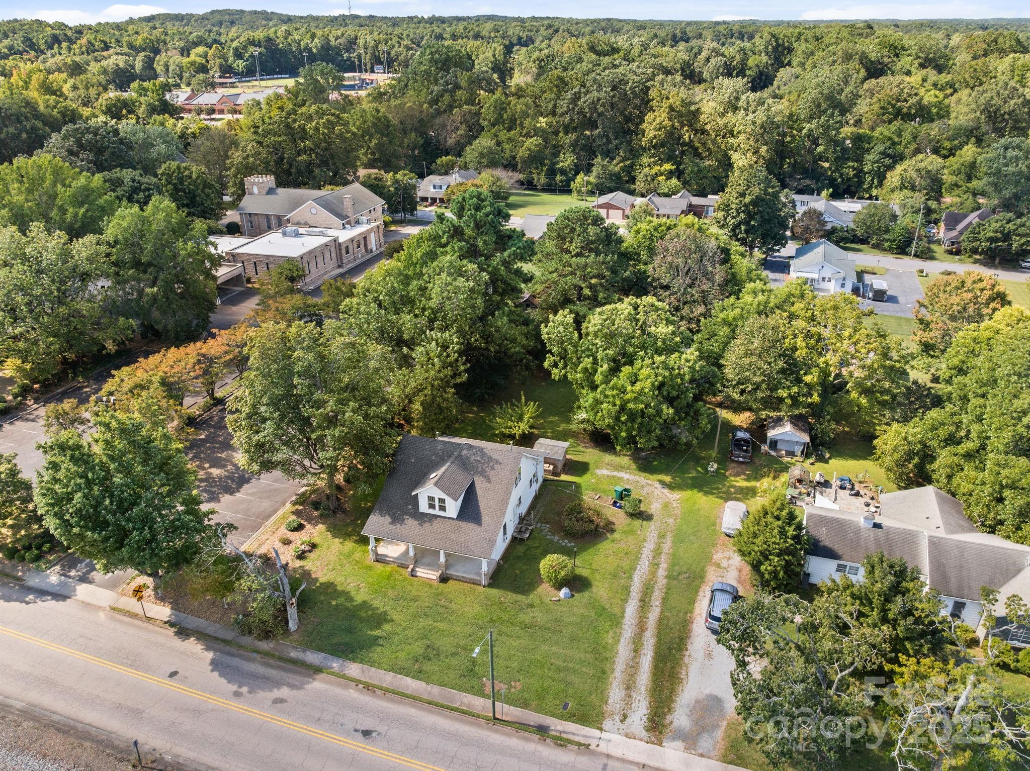 123 North Main Street Salisbury, NC 28144 - Photo 43 of 47 an aerial view of a house with a yard