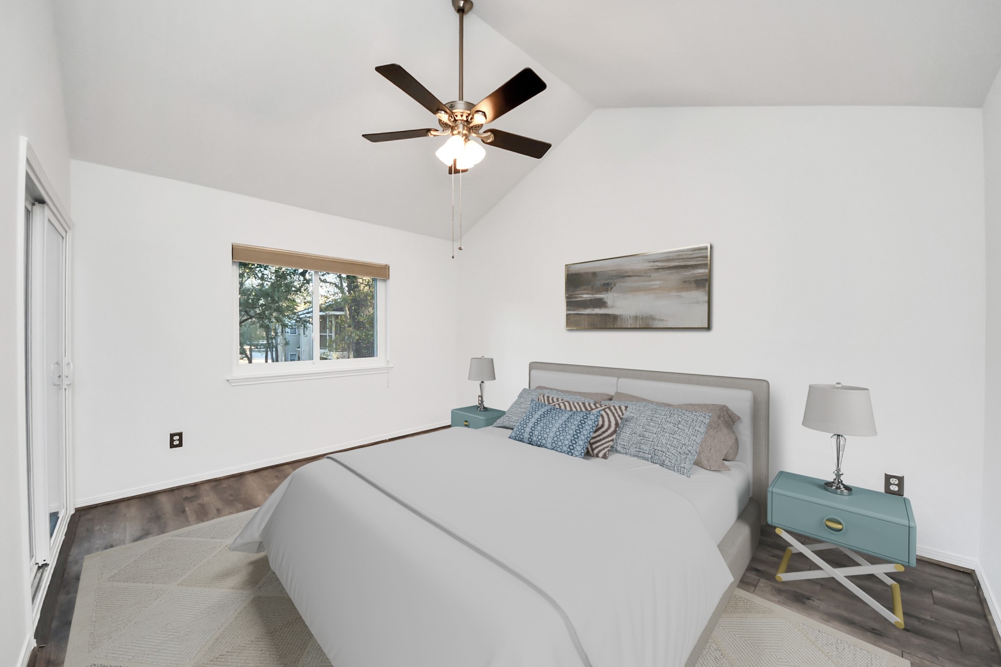 3500 Tangle Brush Drive, Unit 186 Spring, TX 77381 - Photo 17 of 43 a bedroom with a large bed and a window