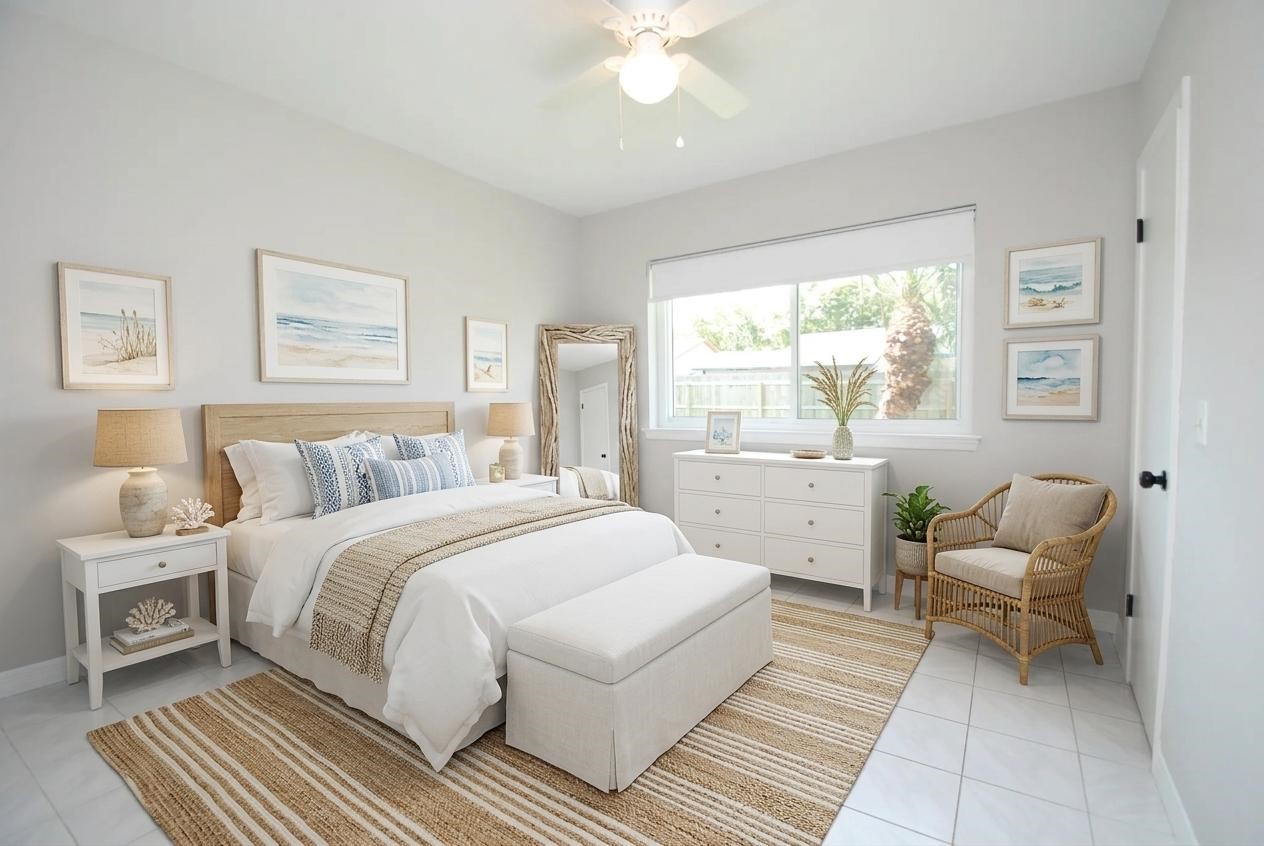 22831 John Rolfe Lane Katy, TX 77449 - Photo 29 of 34 a spacious bedroom with a bed and a large window