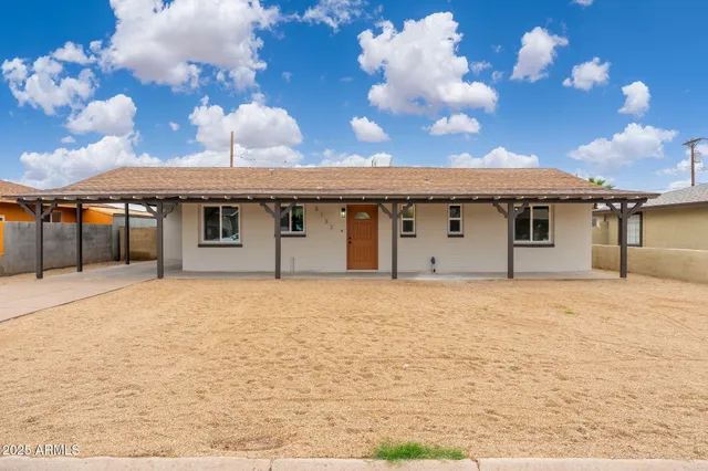 a view of a house with a outdoor space