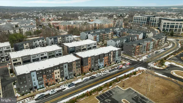 an aerial view of a city