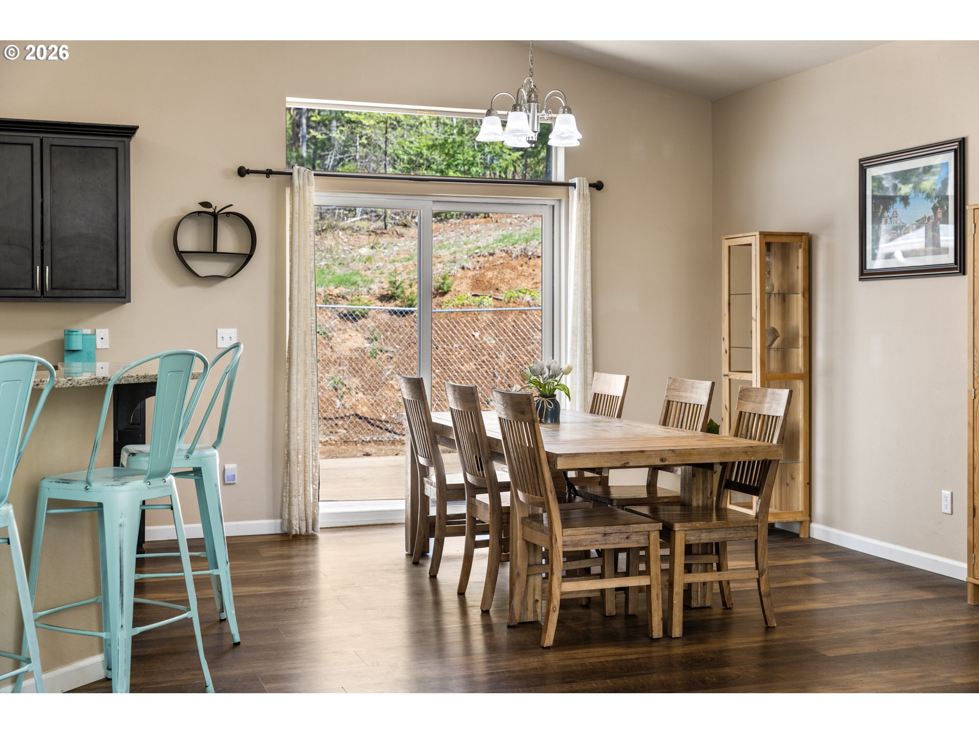 1452 Lacock-Kelchner Road Underwood, WA 98651 - Photo 15 of 40 a view of a dining room with furniture window and wooden floor