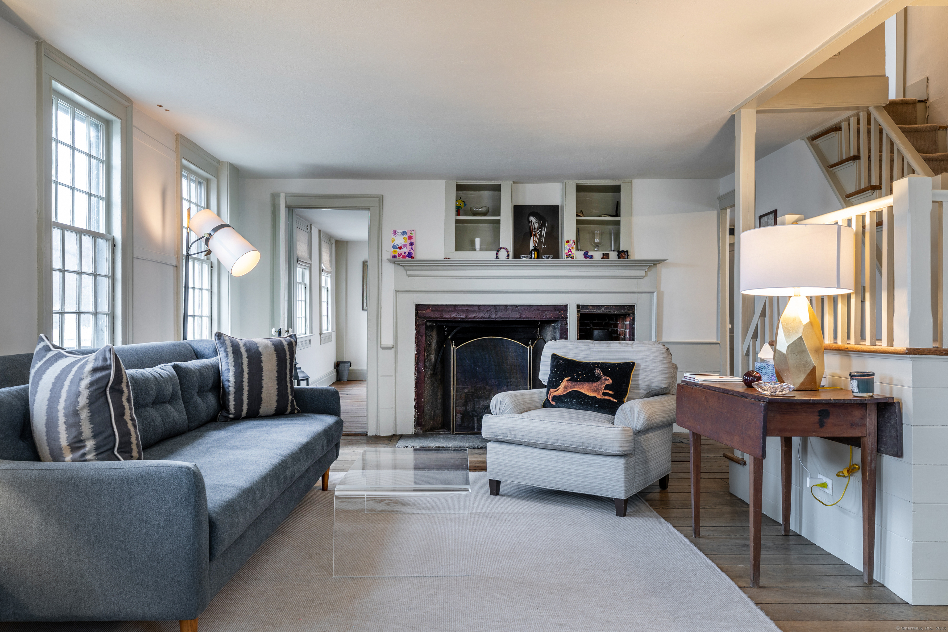 12 South Kent Road New Milford, CT 06755 - Photo 5 of 31 a living room with furniture and a fireplace
